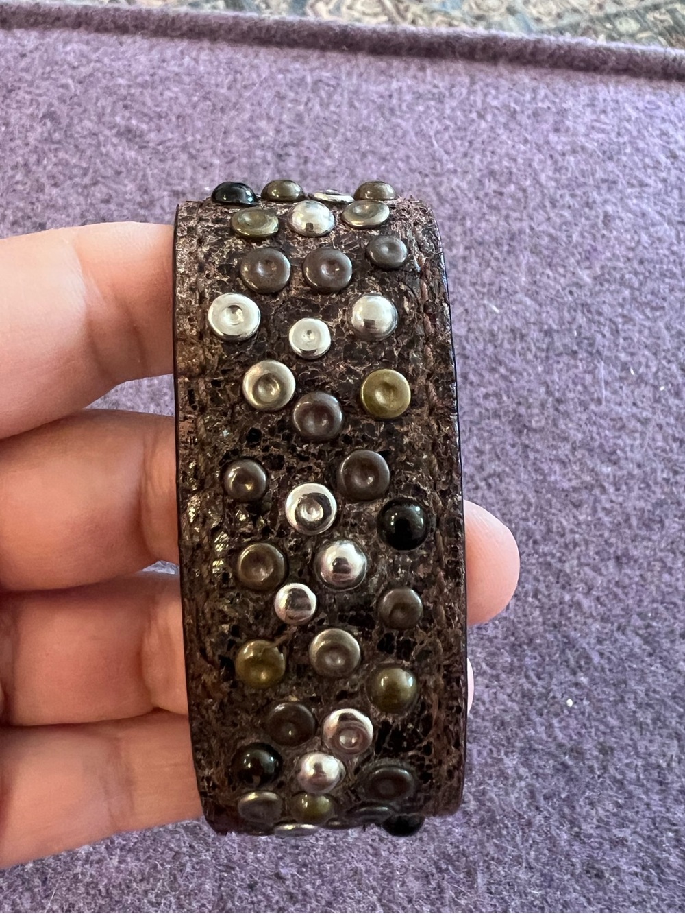 Frye Carson Studded Leather Cuff Bracelet